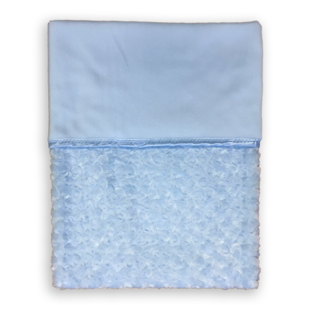 Blauwe babydekentje met naam🩵