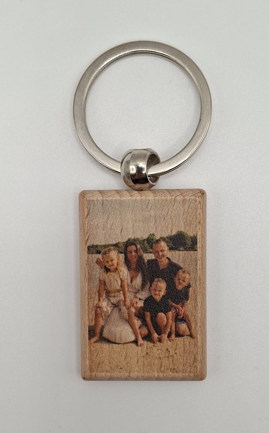 Rechthoekige sleutelhanger met foto