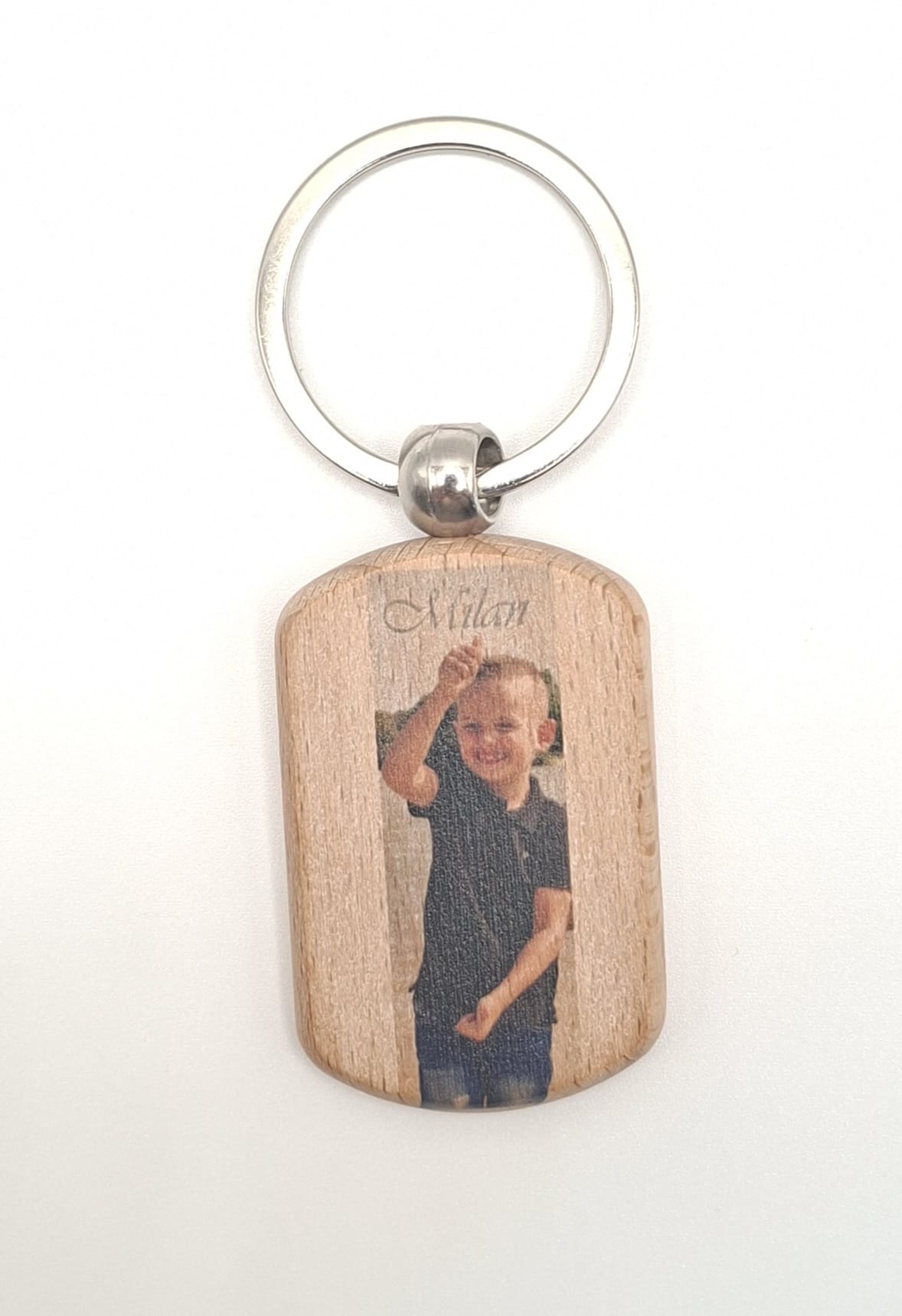 Ovale sleutelhanger met foto