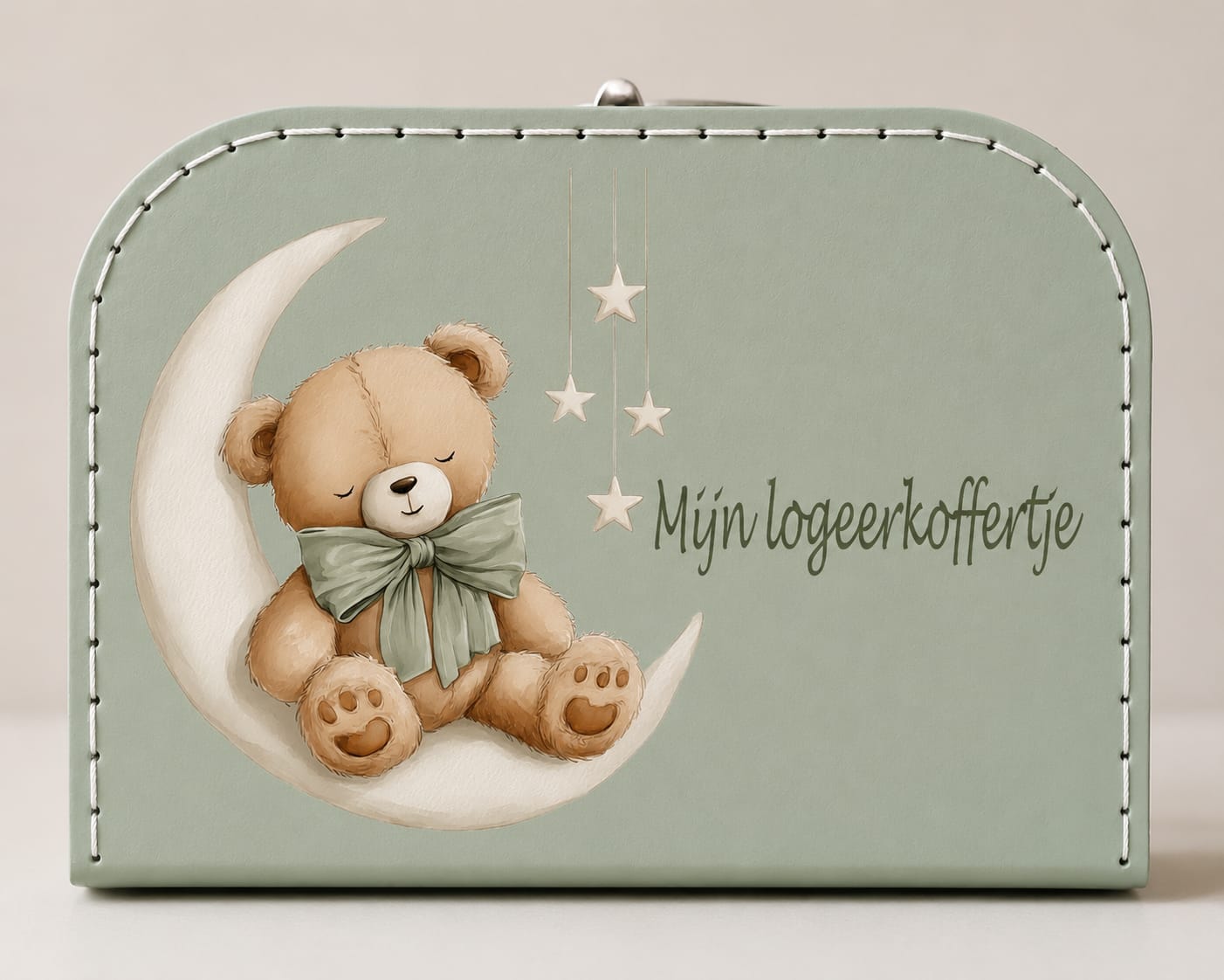 Geboortekoffertje - Legergroen